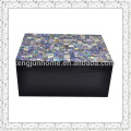 Boîte de rangement Paua Shell avec peinture noire Taille moyenne